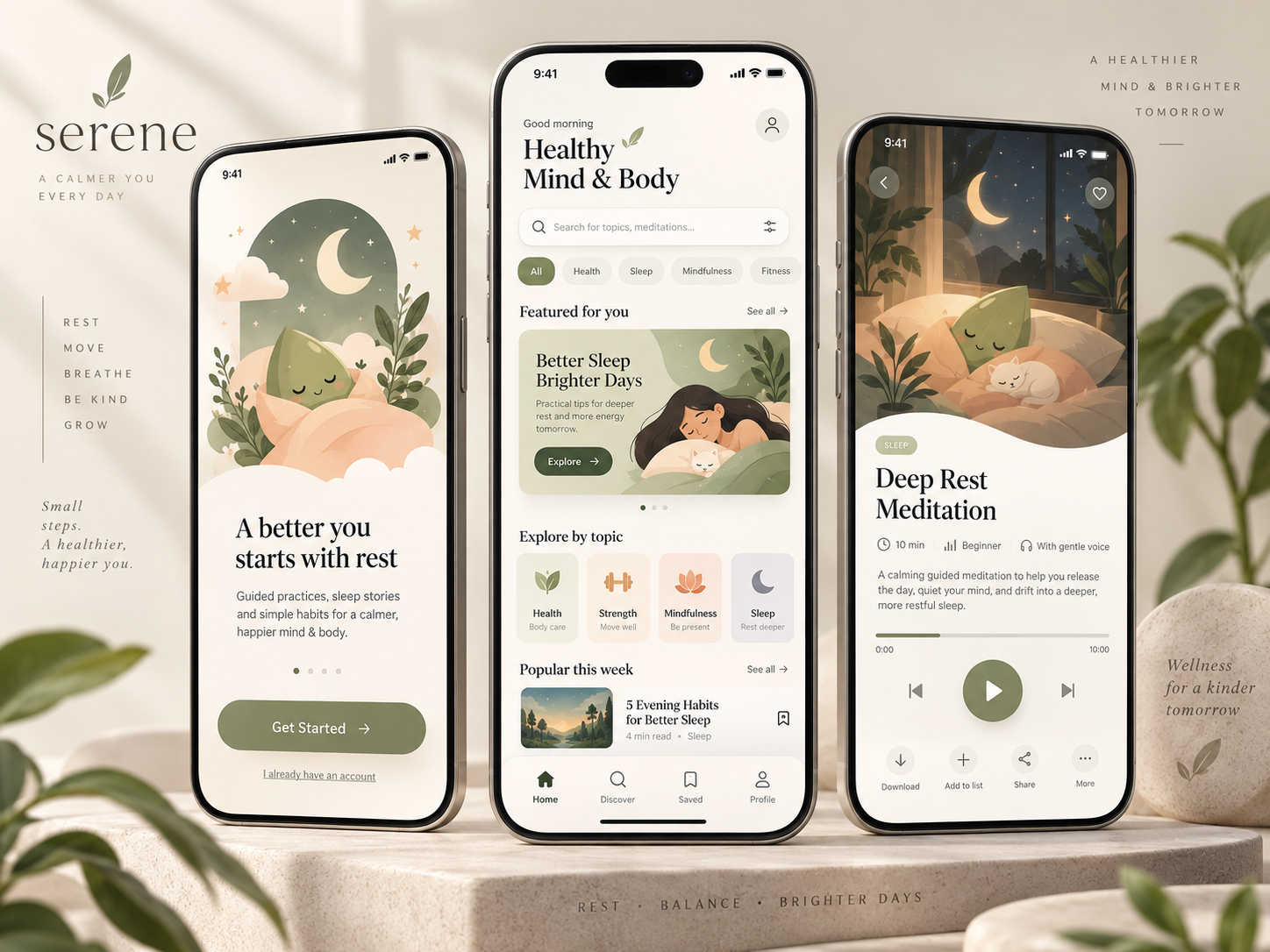 App interface design portfolio example 2